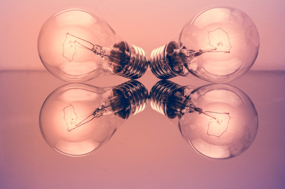 Four light bulbs alight - Marketing - An image used by A Better Concept PR - (ABCON PR)