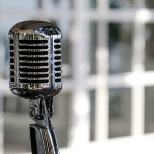 A microphone depicting the recording music and production services of ABC Ultimate Studio