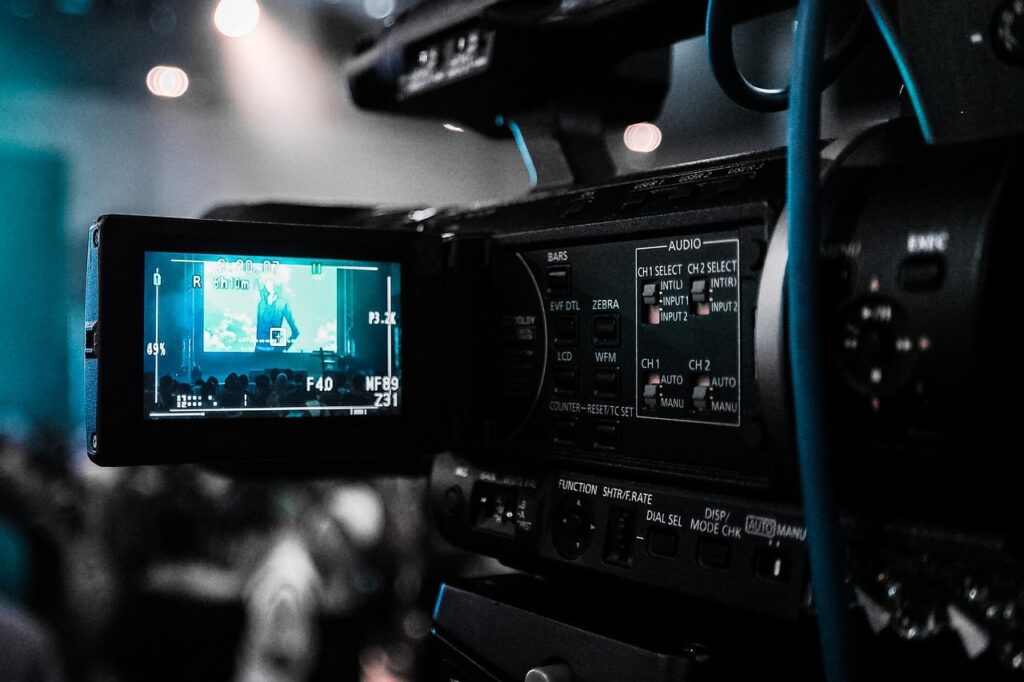 Video Camera in action for production - Image used by A Better Concept PR. ABCON-PR