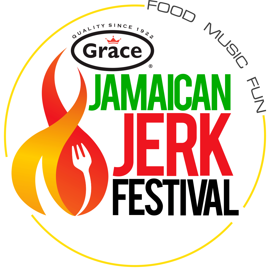 Jamaican Jerk Festival Logo. ABCON-PR client.