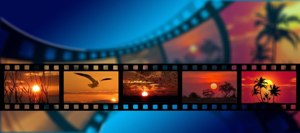 A film and video strip image used by ABC PR to represent it's media services. - (ABCON PR)